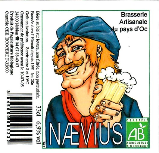 etiquette BRASSERIE DU PAYS D'OC 07
