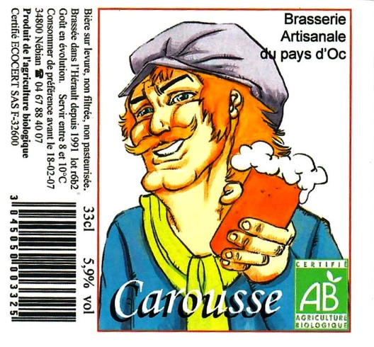 etiquette BRASSERIE DU PAYS D'OC 08