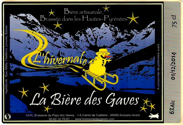 etiquette BRASSERIE DU PAYS DES GAVES 02