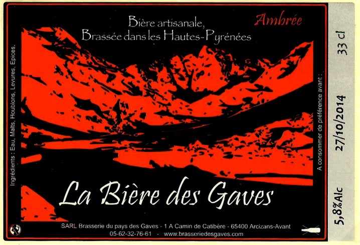 etiquette BRASSERIE DU PAYS DES GAVES 04