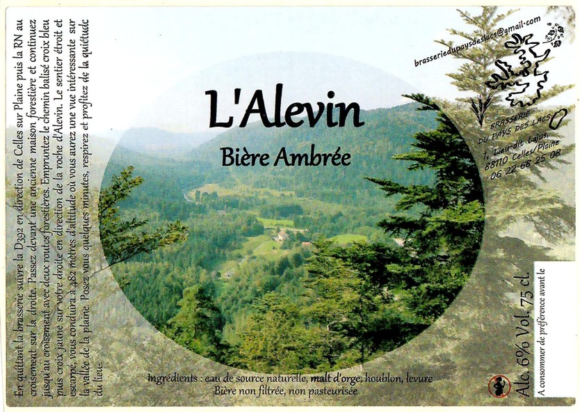 Etiquette BRASSERIE DU PAYS DES LACS 04