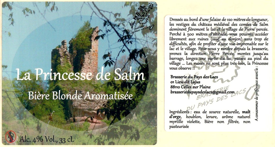 Etiquette BRASSERIE DU PAYS DES LACS 09