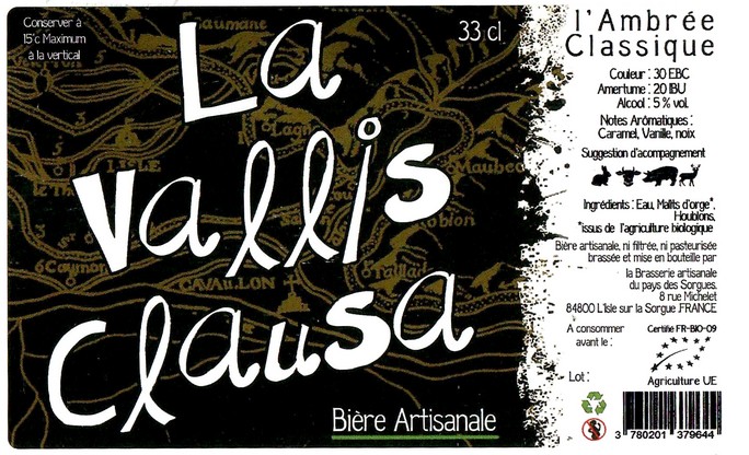 Etiquette BRASSERIE DU PAYS DES SORGUES 03