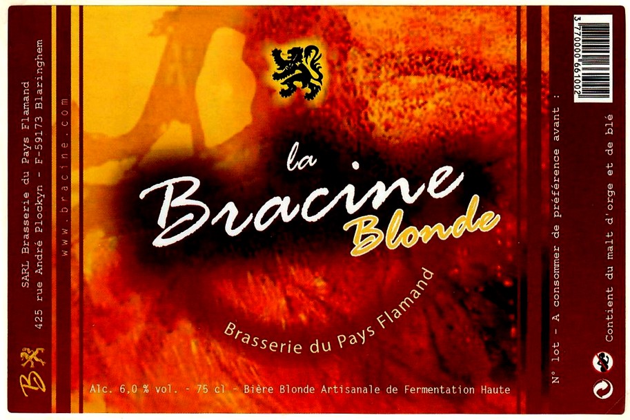 etiquette BRASSERIE DU PAYS FLAMAND 11