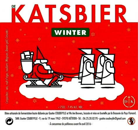 etiquette BRASSERIE DU PAYS FLAMAND 114