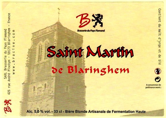 etiquette BRASSERIE DU PAYS FLAMAND 124