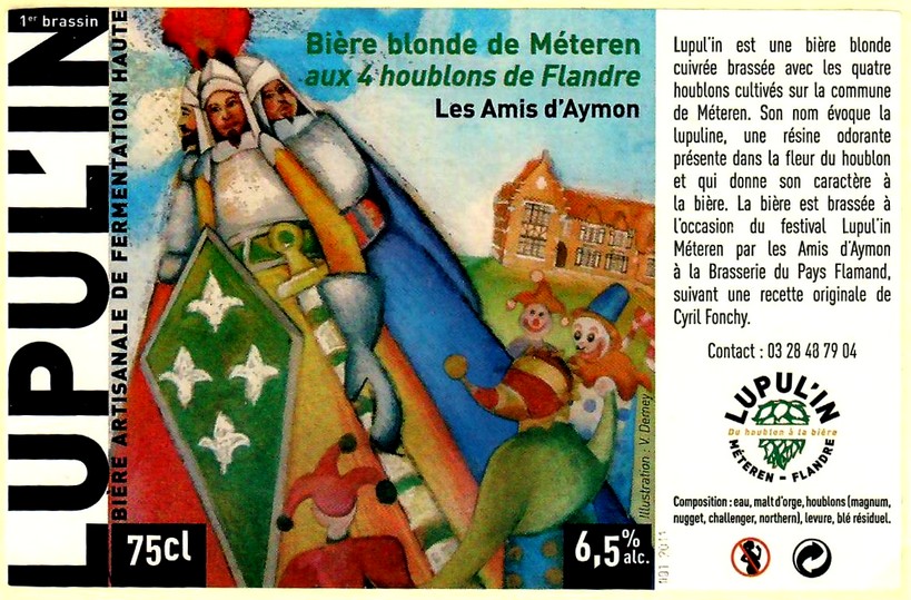 etiquette BRASSERIE DU PAYS FLAMAND 125