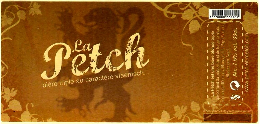 etiquette BRASSERIE DU PAYS FLAMAND 127