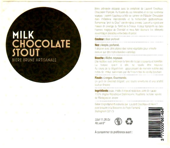 etiquette BRASSERIE DU PAYS FLAMAND 129