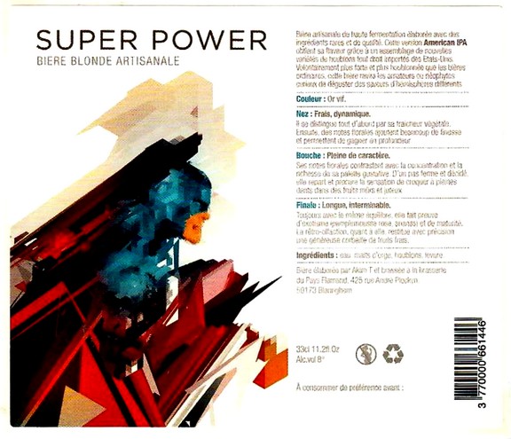 etiquette BRASSERIE DU PAYS FLAMAND 130