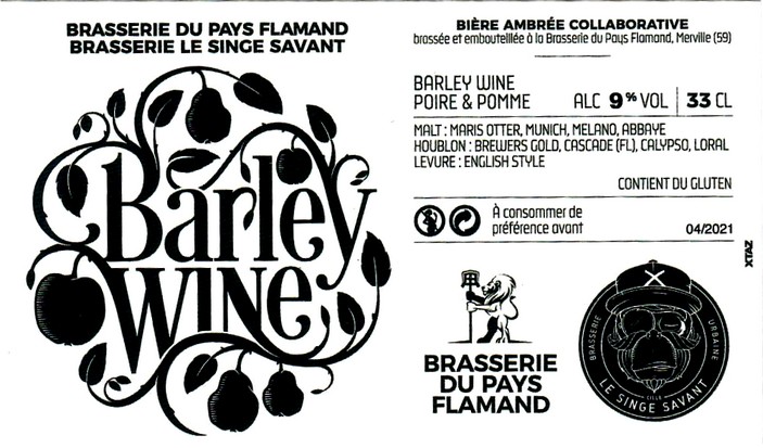 etiquette BRASSERIE DU PAYS FLAMAND 178