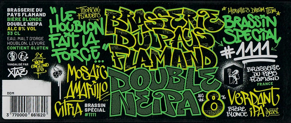 etiquette BRASSERIE DU PAYS FLAMAND 183