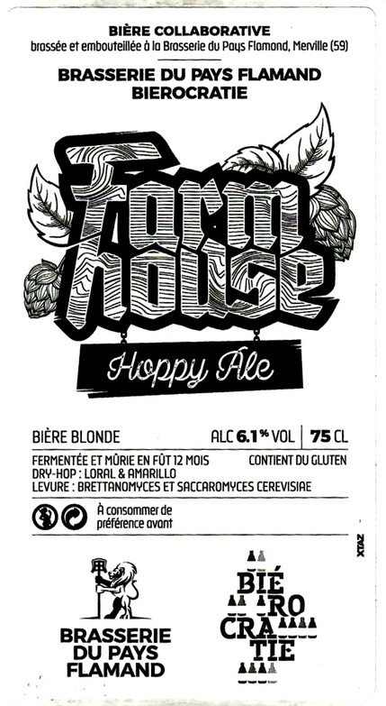 etiquette BRASSERIE DU PAYS FLAMAND 189