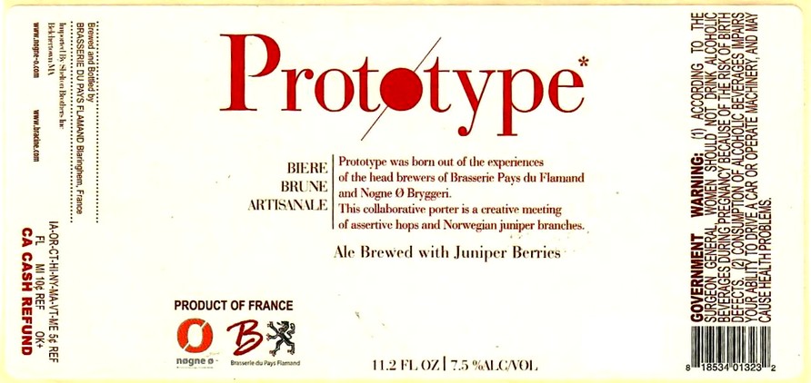 etiquette BRASSERIE DU PAYS FLAMAND 204