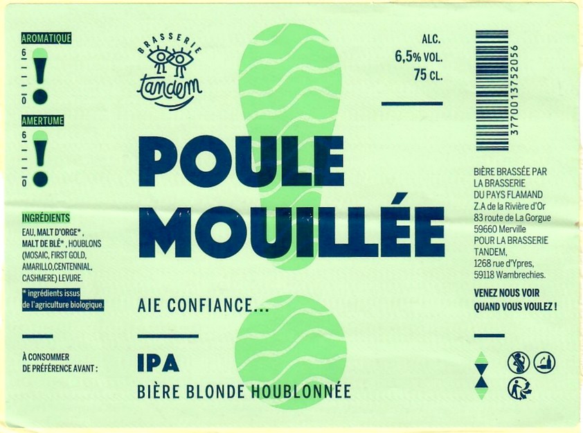 Etiquette BRASSERIE DU PAYS FLAMAND 208