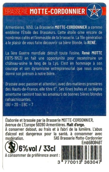 Etiquette BRASSERIE DU PAYS FLAMAND 227B