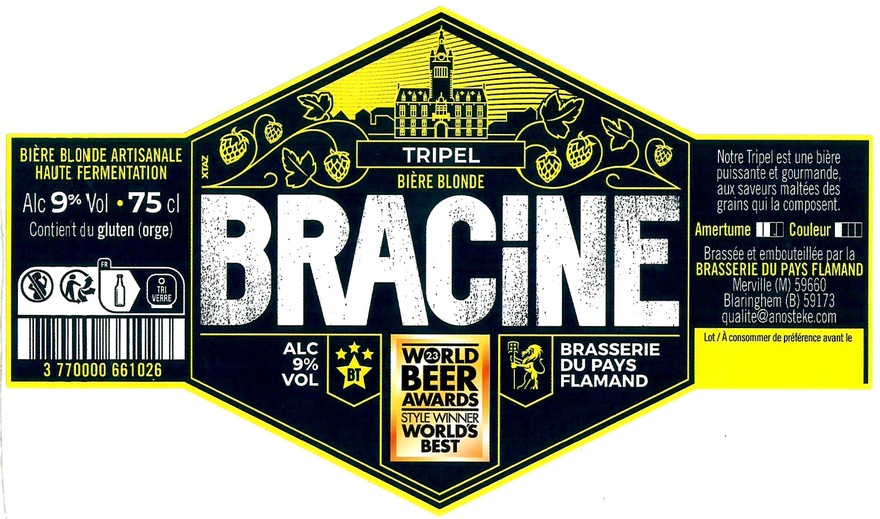 Etiquette BRASSERIE DU PAYS FLAMAND 239