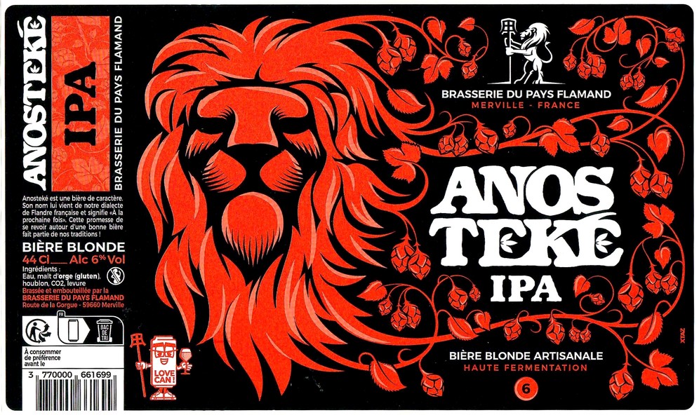 Etiquette BRASSERIE DU PAYS FLAMAND 246