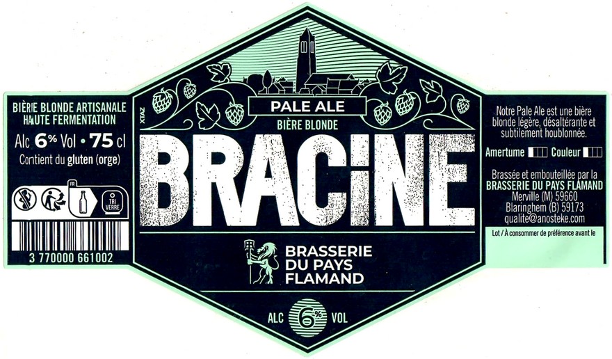 Etiquette BRASSERIE DU PAYS FLAMAND 257