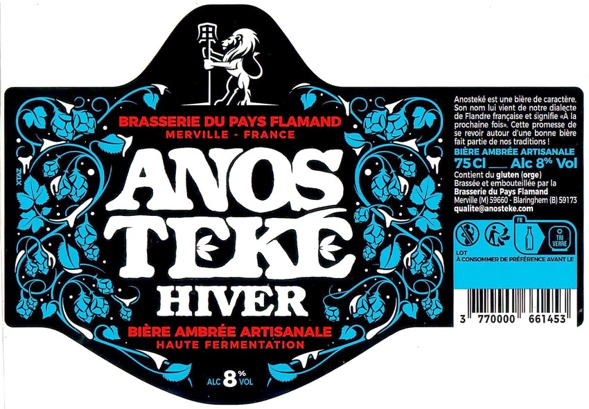 Etiquette BRASSERIE DU PAYS FLAMAND 263