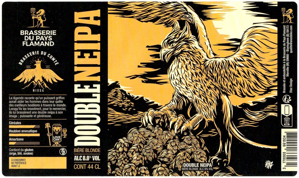 Etiquette BRASSERIE DU PAYS FLAMAND 267