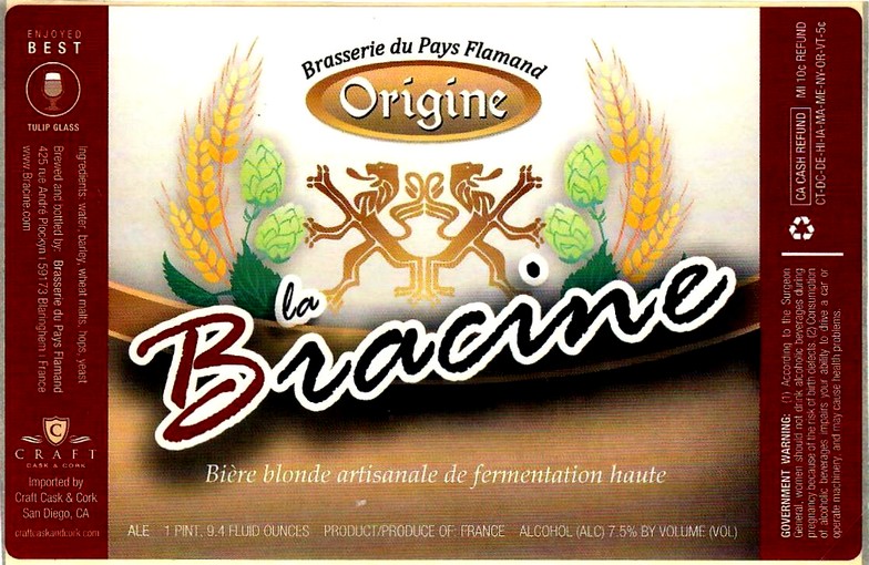 etiquette BRASSERIE DU PAYS FLAMAND 27