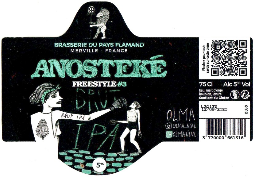 Etiquette BRASSERIE DU PAYS FLAMAND 286