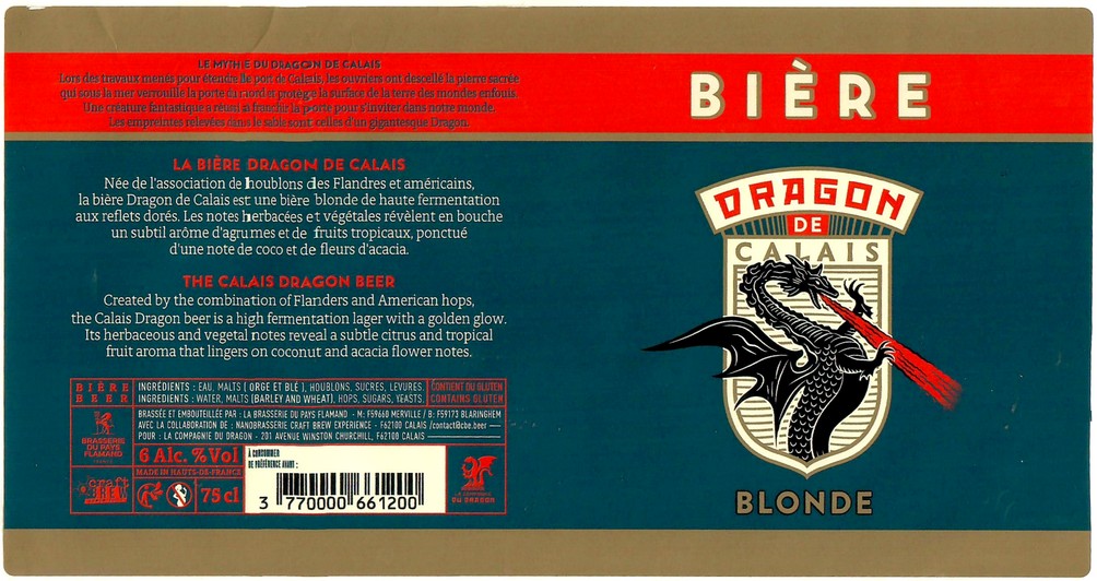 Etiquette BRASSERIE DU PAYS FLAMAND 300