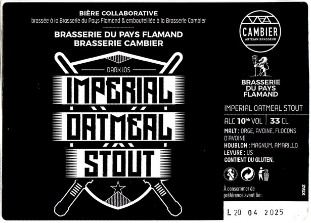 Etiquette BRASSERIE DU PAYS FLAMAND 303