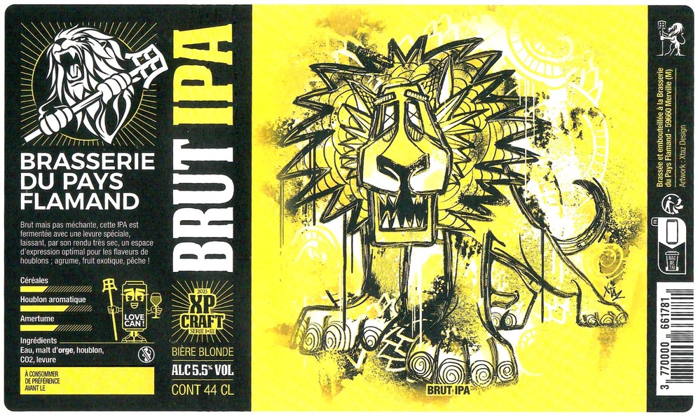 Etiquette BRASSERIE DU PAYS FLAMAND 311