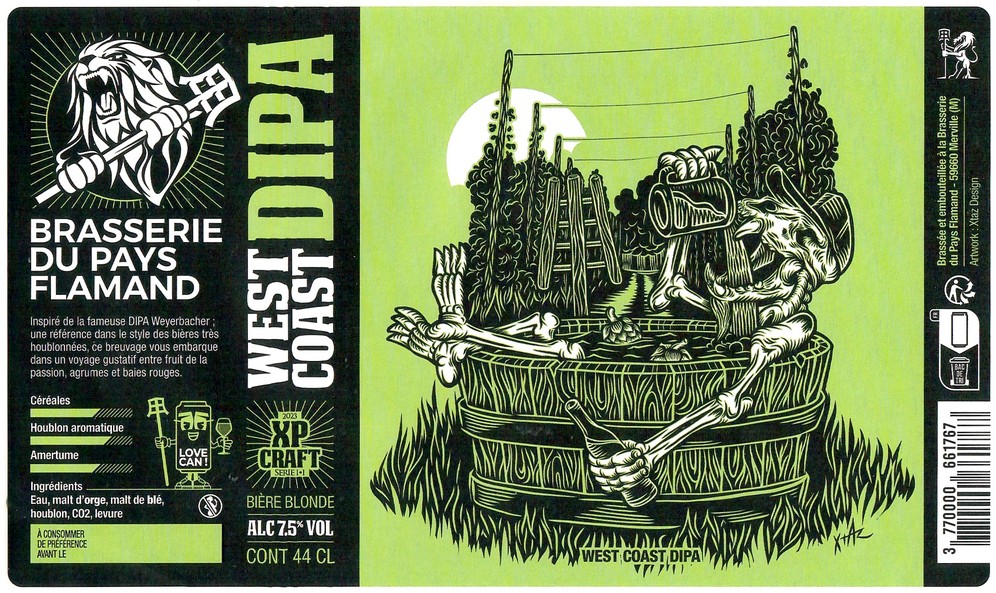 Etiquette BRASSERIE DU PAYS FLAMAND 312