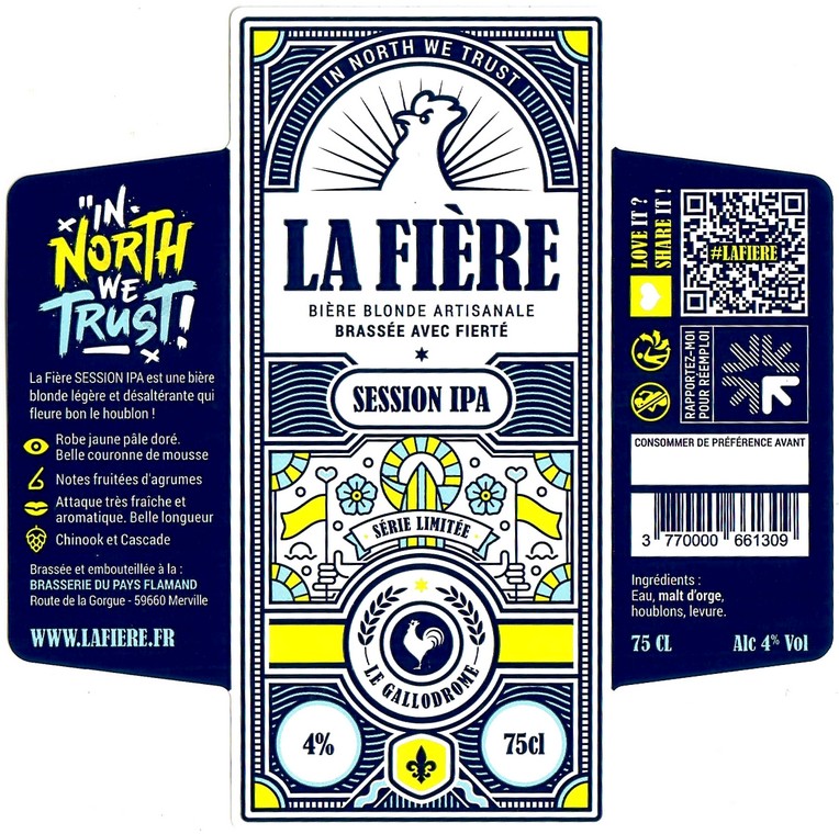 Etiquette BRASSERIE DU PAYS FLAMAND 316