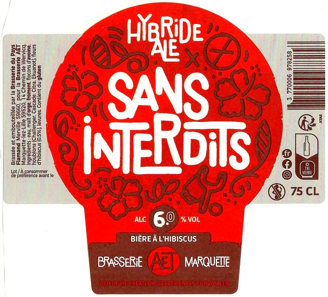 Etiquette BRASSERIE DU PAYS FLAMAND 318