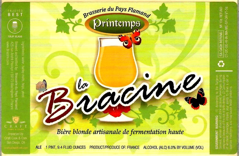 etiquette BRASSERIE DU PAYS FLAMAND 32