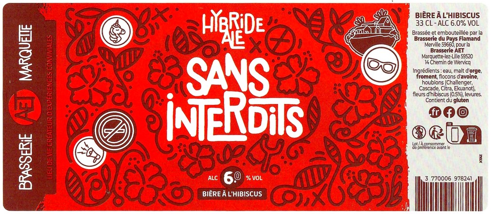 Etiquette BRASSERIE DU PAYS FLAMAND 325