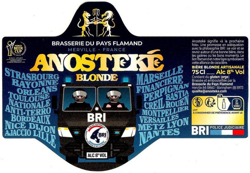 Etiquette BRASSERIE DU PAYS FLAMAND 332