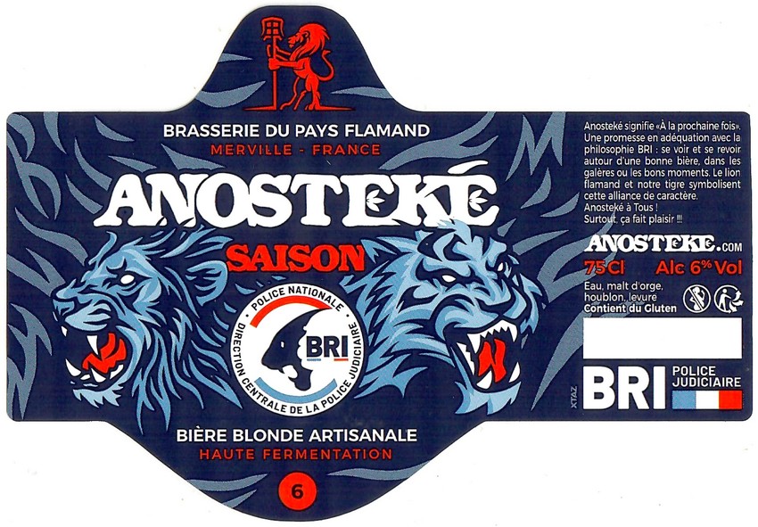 Etiquette BRASSERIE DU PAYS FLAMAND 334