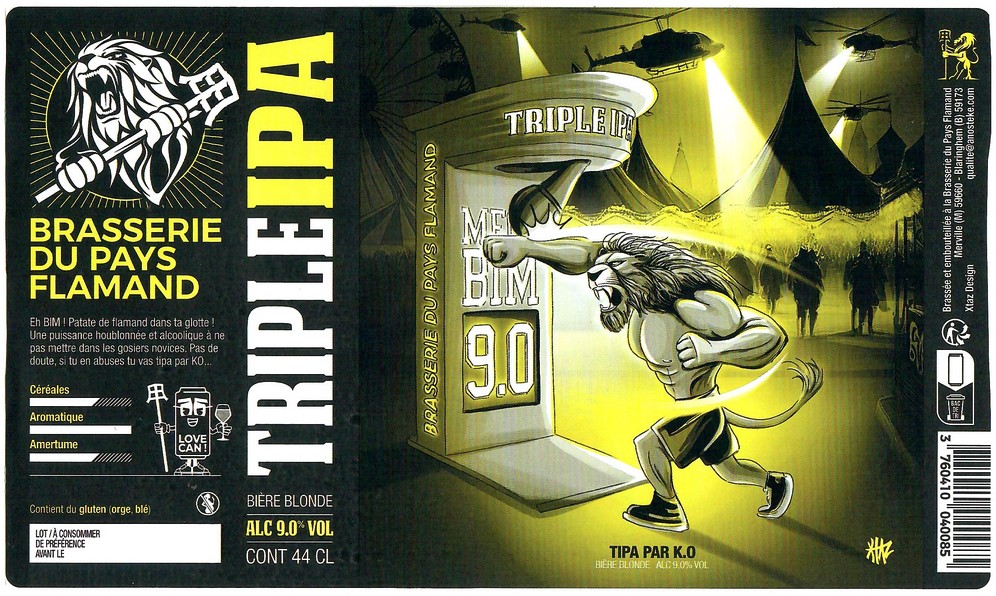 Etiquette BRASSERIE DU PAYS FLAMAND 339