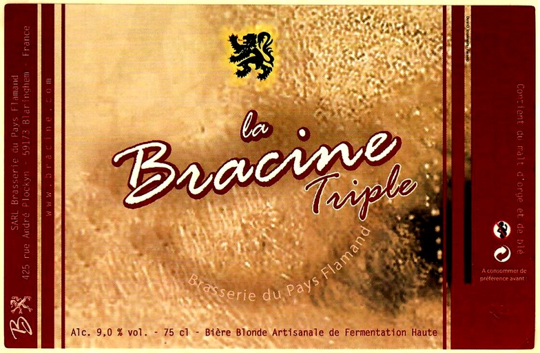 etiquette BRASSERIE DU PAYS FLAMAND 34