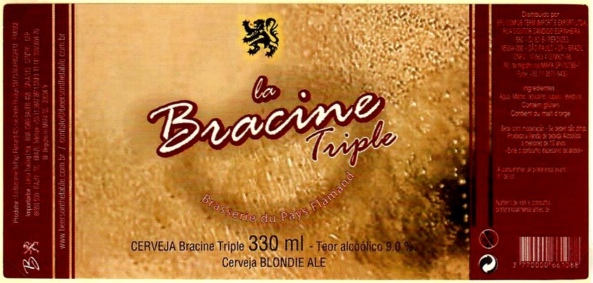 etiquette BRASSERIE DU PAYS FLAMAND 35