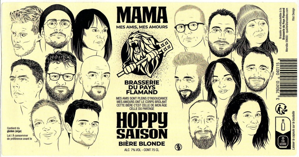 Etiquette BRASSERIE DU PAYS FLAMAND 355