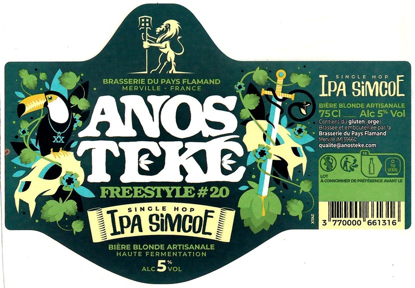 Etiquette BRASSERIE DU PAYS FLAMAND 358