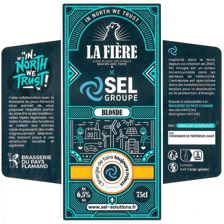 Etiquette BRASSERIE DU PAYS FLAMAND 369