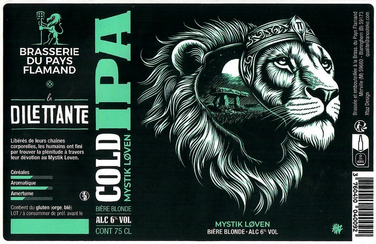 Etiquette BRASSERIE DU PAYS FLAMAND 382