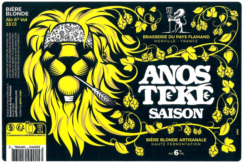 Etiquette BRASSERIE DU PAYS FLAMAND 384