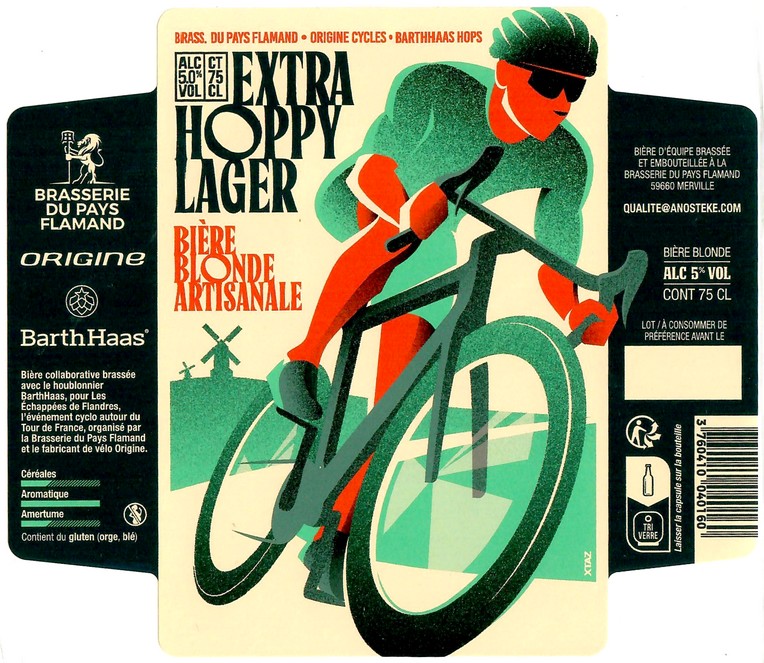 Etiquette BRASSERIE DU PAYS FLAMAND 387