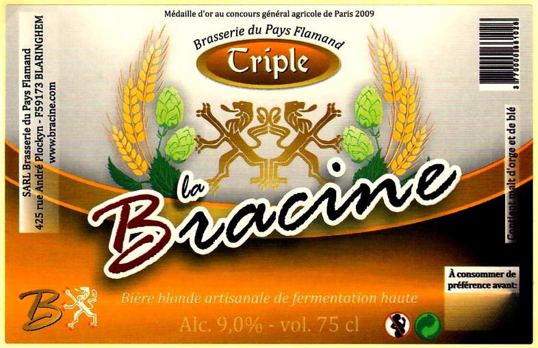 etiquette BRASSERIE DU PAYS FLAMAND 39