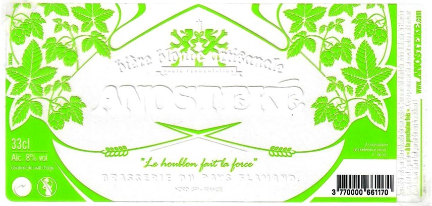 etiquette BRASSERIE DU PAYS FLAMAND 51