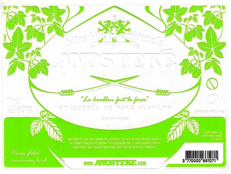 etiquette BRASSERIE DU PAYS FLAMAND 53