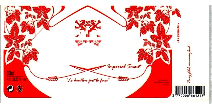 etiquette BRASSERIE DU PAYS FLAMAND 54